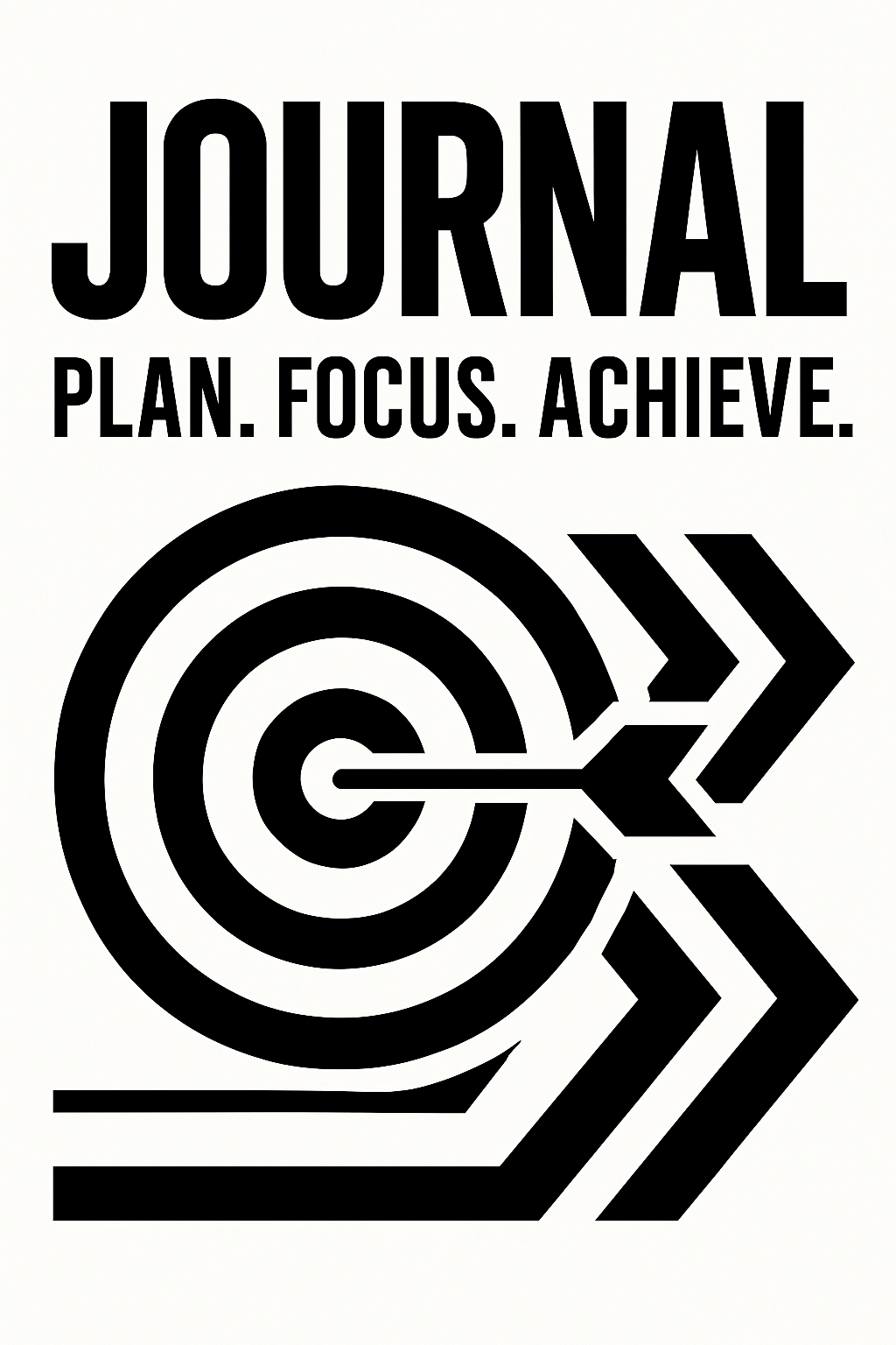 Motivational Journal Design with Target and Arrows EBook Cover