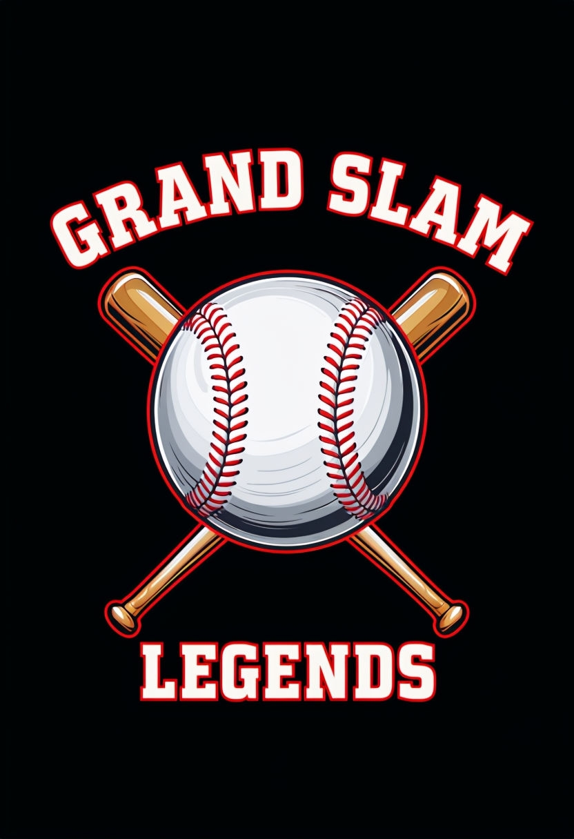 Bold Classic Grand Slam Baseball Emblem T-Shirt