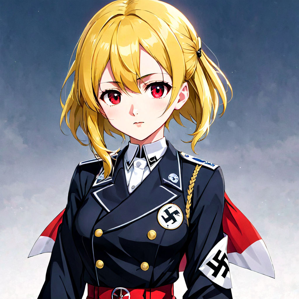 Adolf Hitler as anime woman by Toru Kamiko - Playground