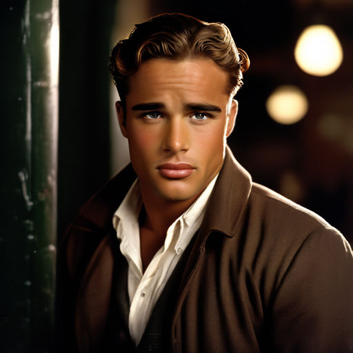 A man that looks like Marlon Brando in all angle’s in his ea... by ...