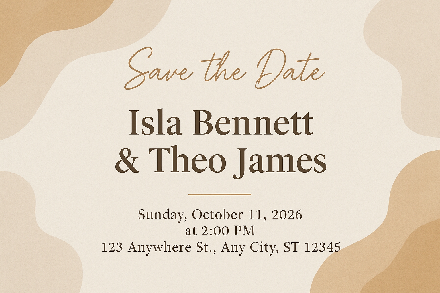 Elegant Modern Save the Date Invitation Card Design Cards & Invites
