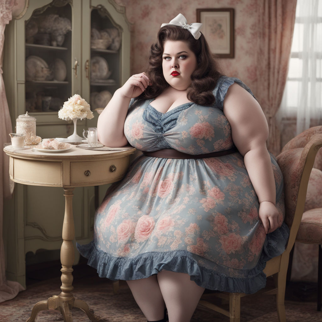 Beautiful morbidly obese woman