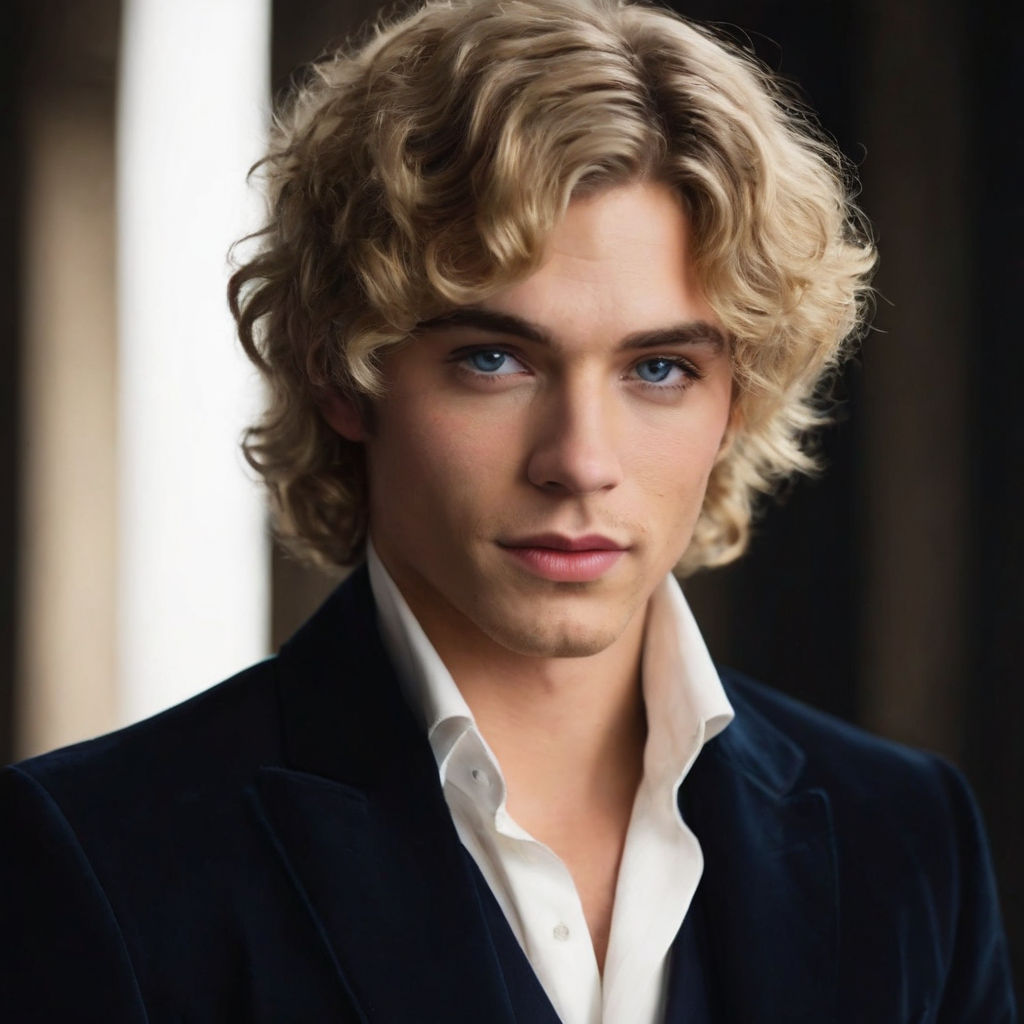 medium wavy blonde hair