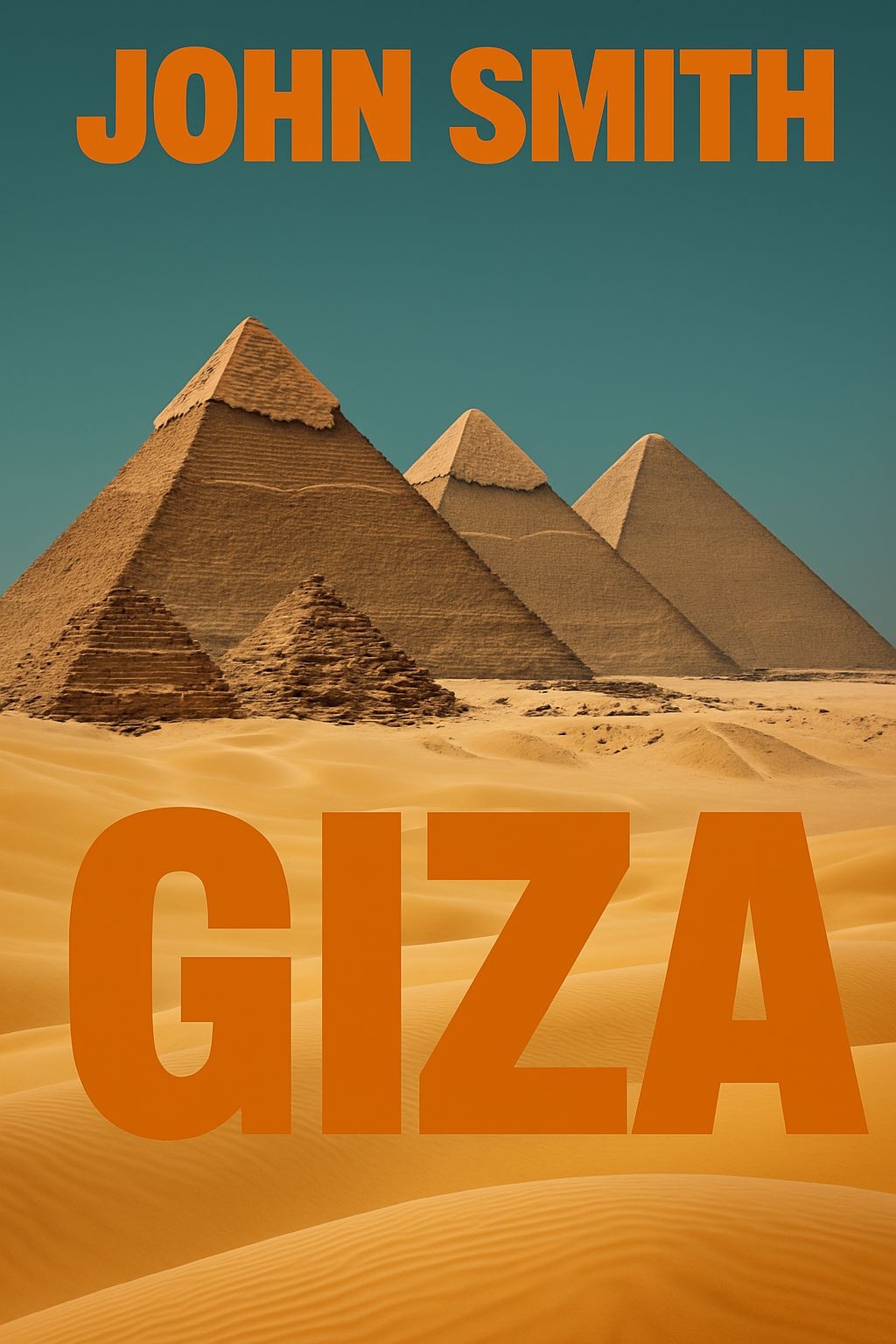 Ancient Egyptian Pyramids of Giza Book Cover Design EBook Cover