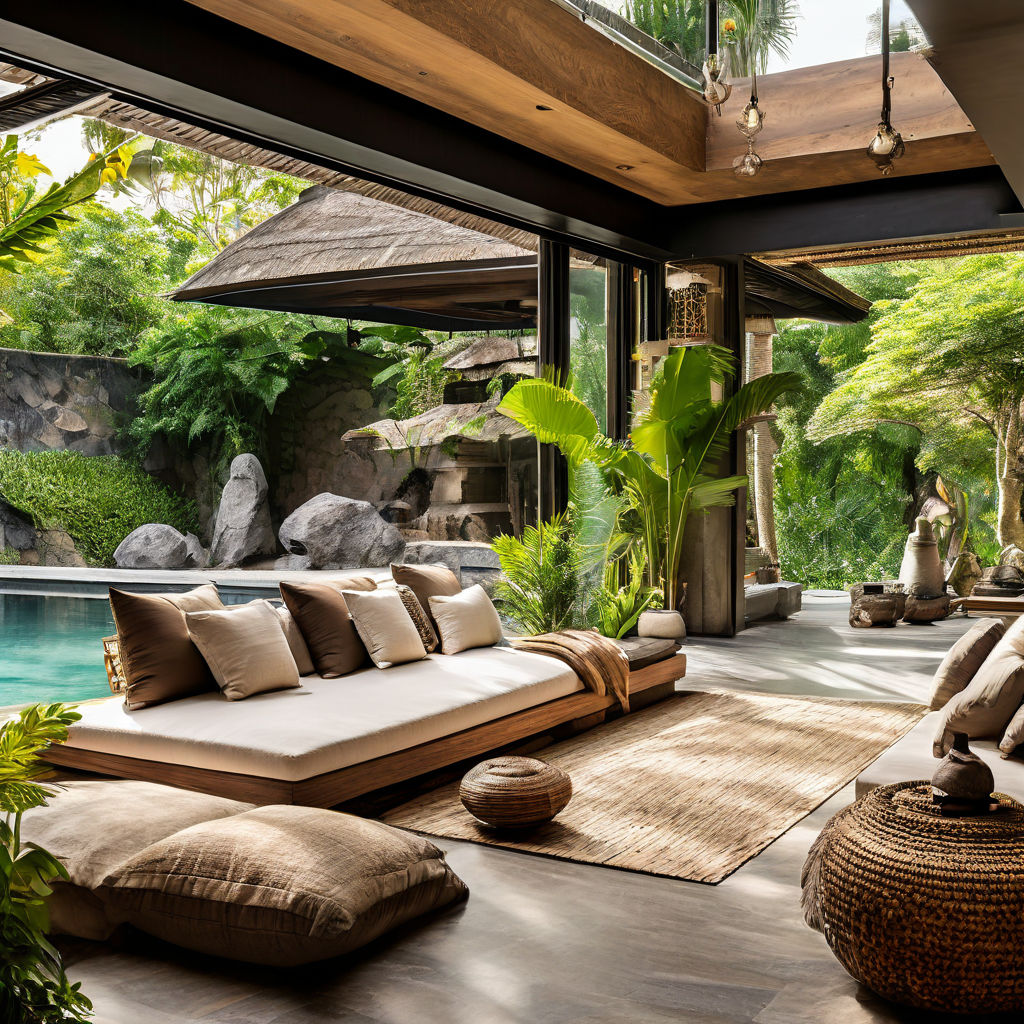 Baliinspired living room architecture by Ritesh kashyap Playground