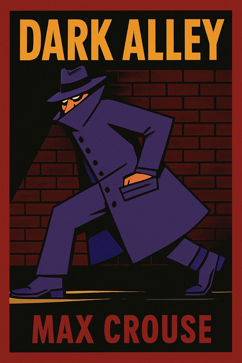 Mysterious Max Crouse in Royal Purple Trench Coat EBook Cover
