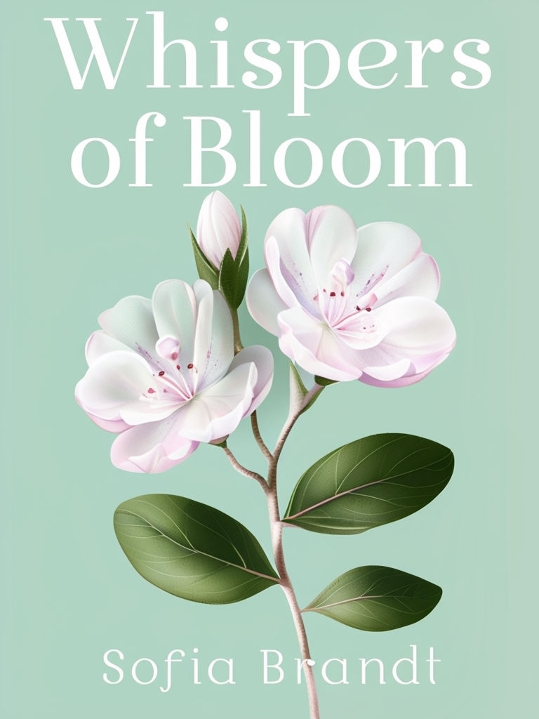 Elegant Whispers of Bloom Floral EBook Cover Design