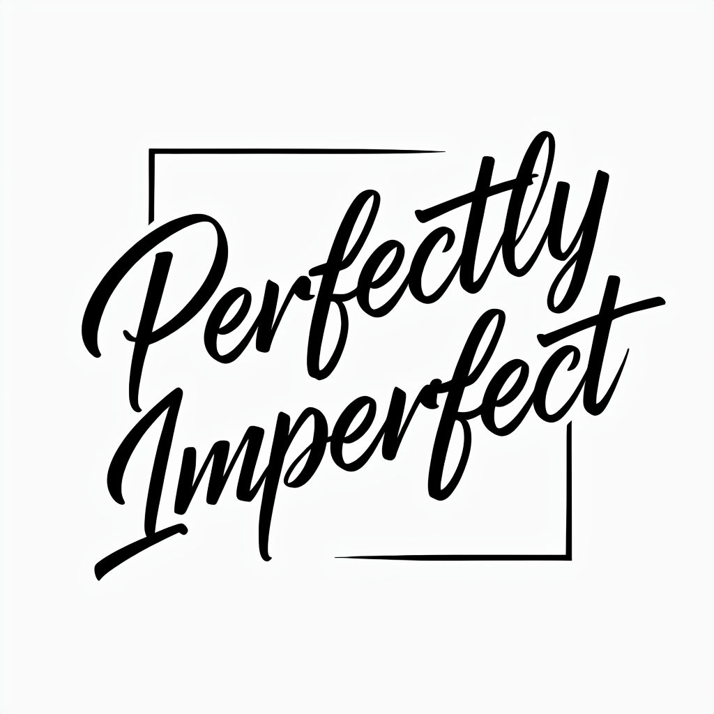Perfectly Imperfect Cursive Graphic Design Mug