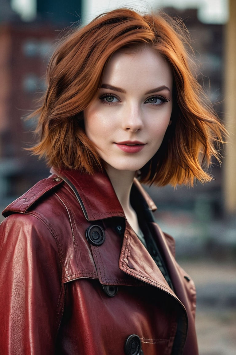 redhead short hair