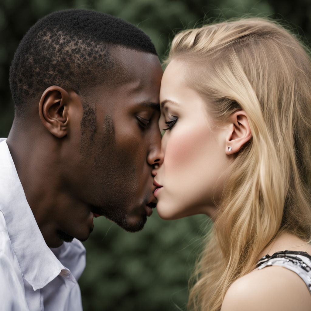 2 black men kissing