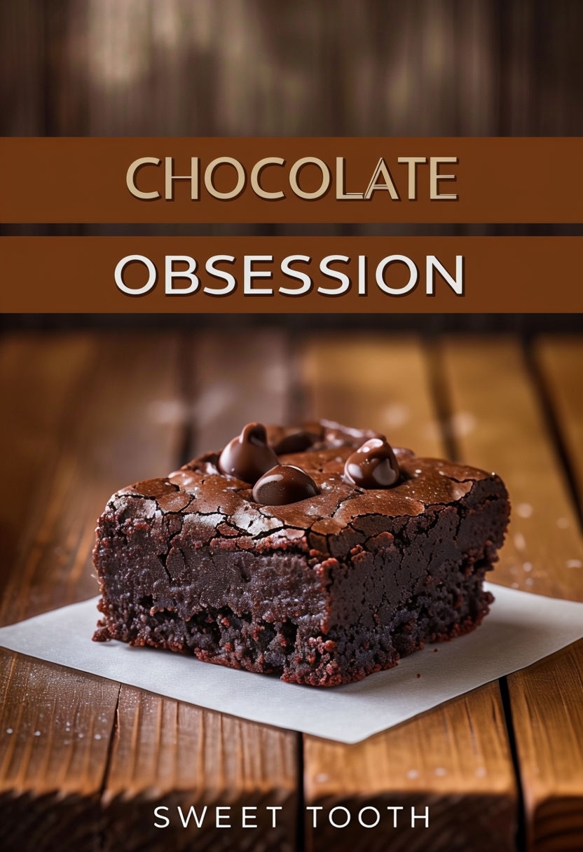 Delicious Chocolate Brownie Obsession EBook Cover Design