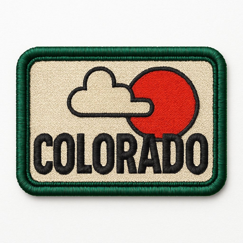 Vintage Colorado Patch Design for Hat Collection