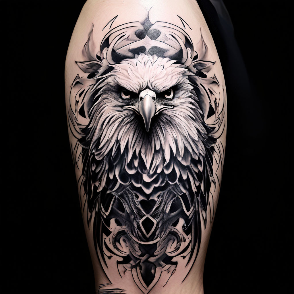 Black and white tattoo design by SAI GAUTHAM PEESAPATI - Playground