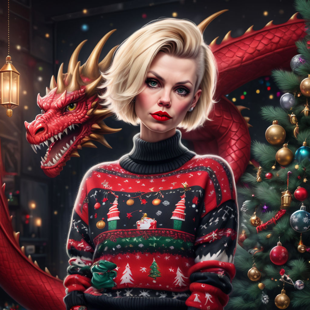  Blonde woman 43 y. O. with ultra short haircut punk in a New... by ...