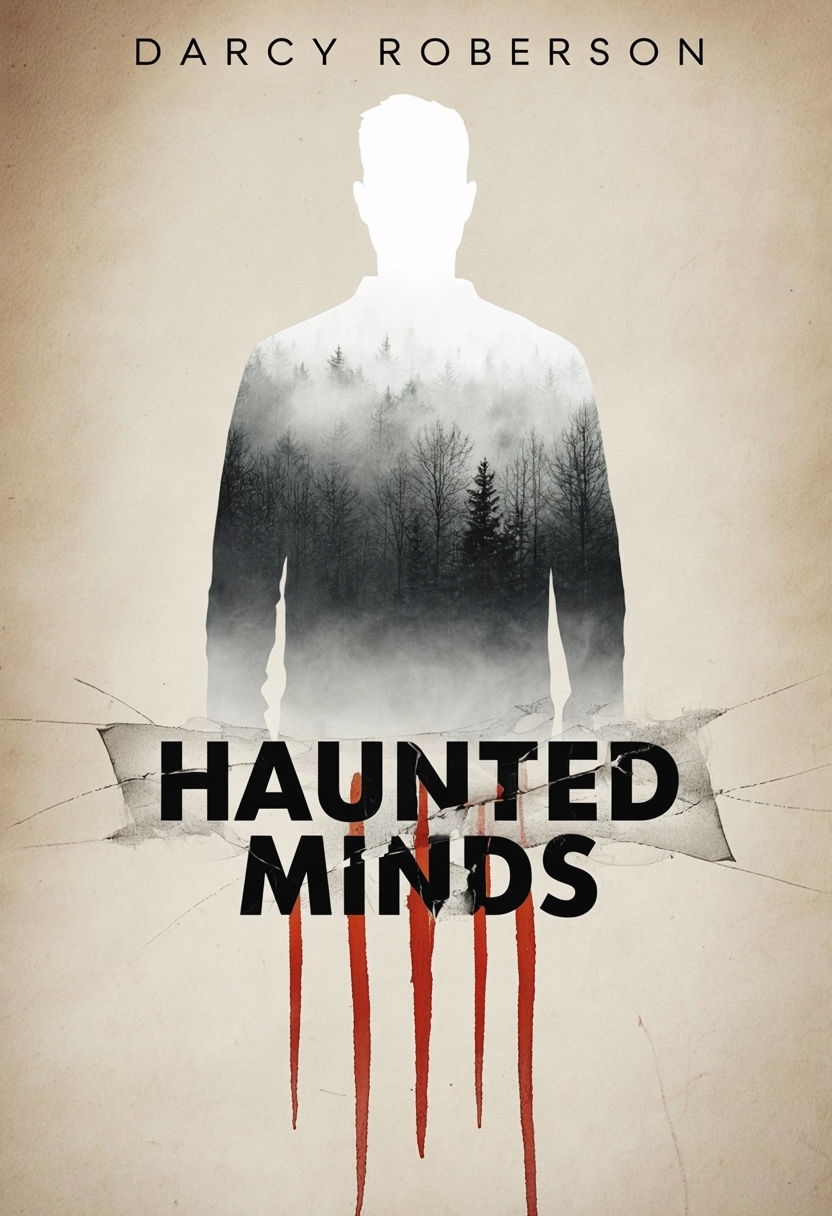 Eerie Minimalist Haunted Minds eBook Cover Design by Darcy Roberson