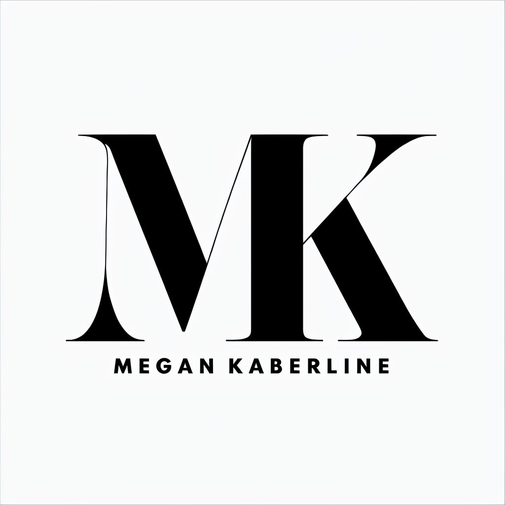 Elegant Minimalist MK Logo Design for Megan Kaberline Logo