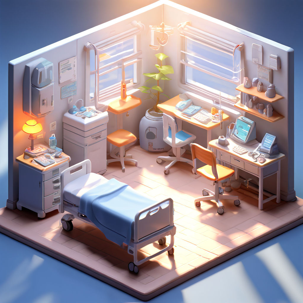 ISOMETRIC HOSPITAL ROOM KID rpg map by Bách Trần Huy - Playground