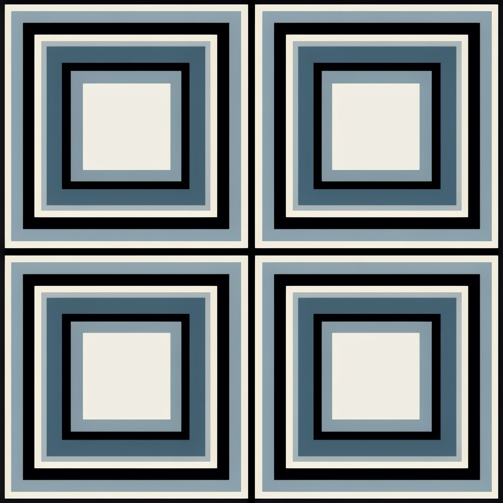 Retro Geometric Squares Seamless Pattern Design