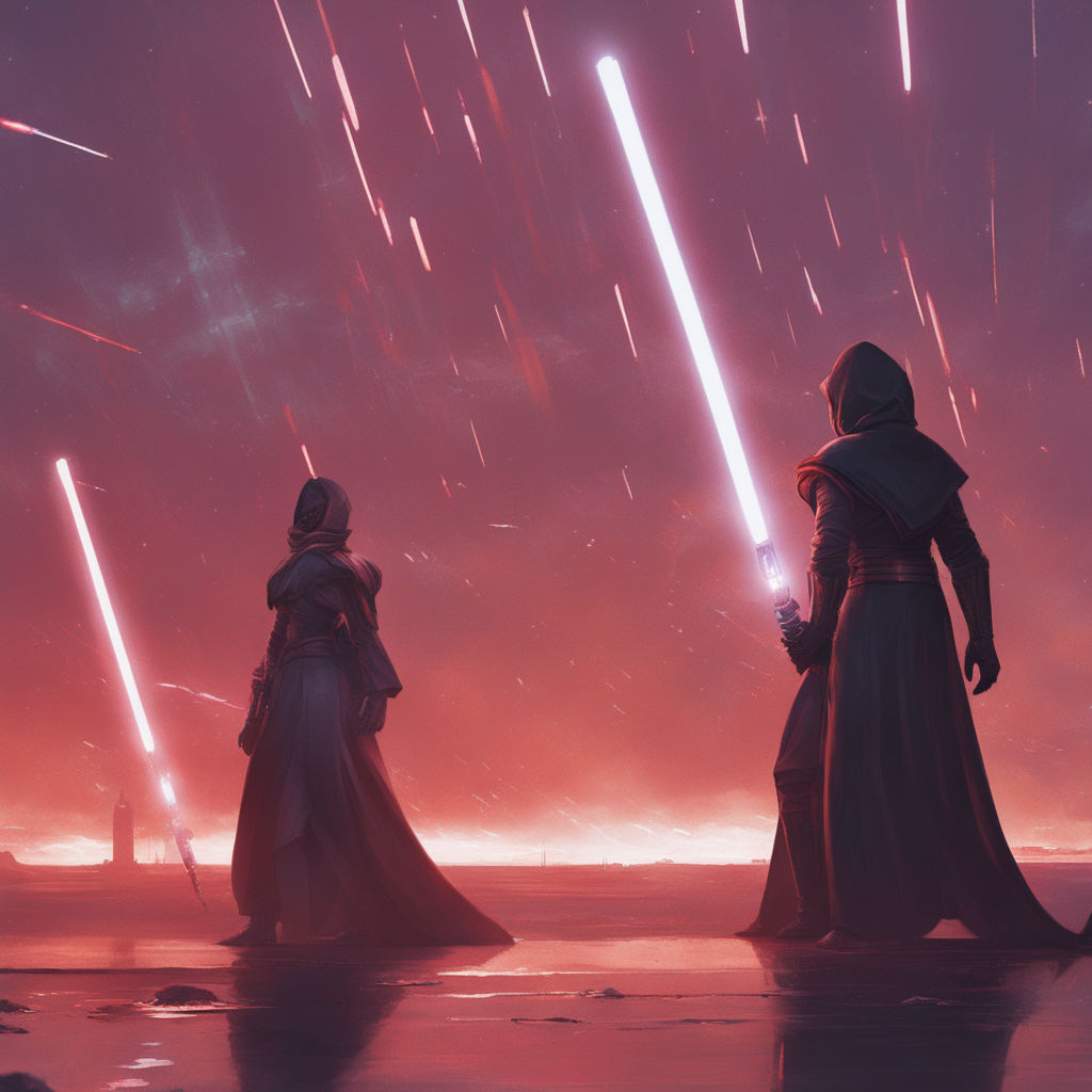 Male-and-female-sith-from-star-wars with-lightsabers in-each... by Flo ...