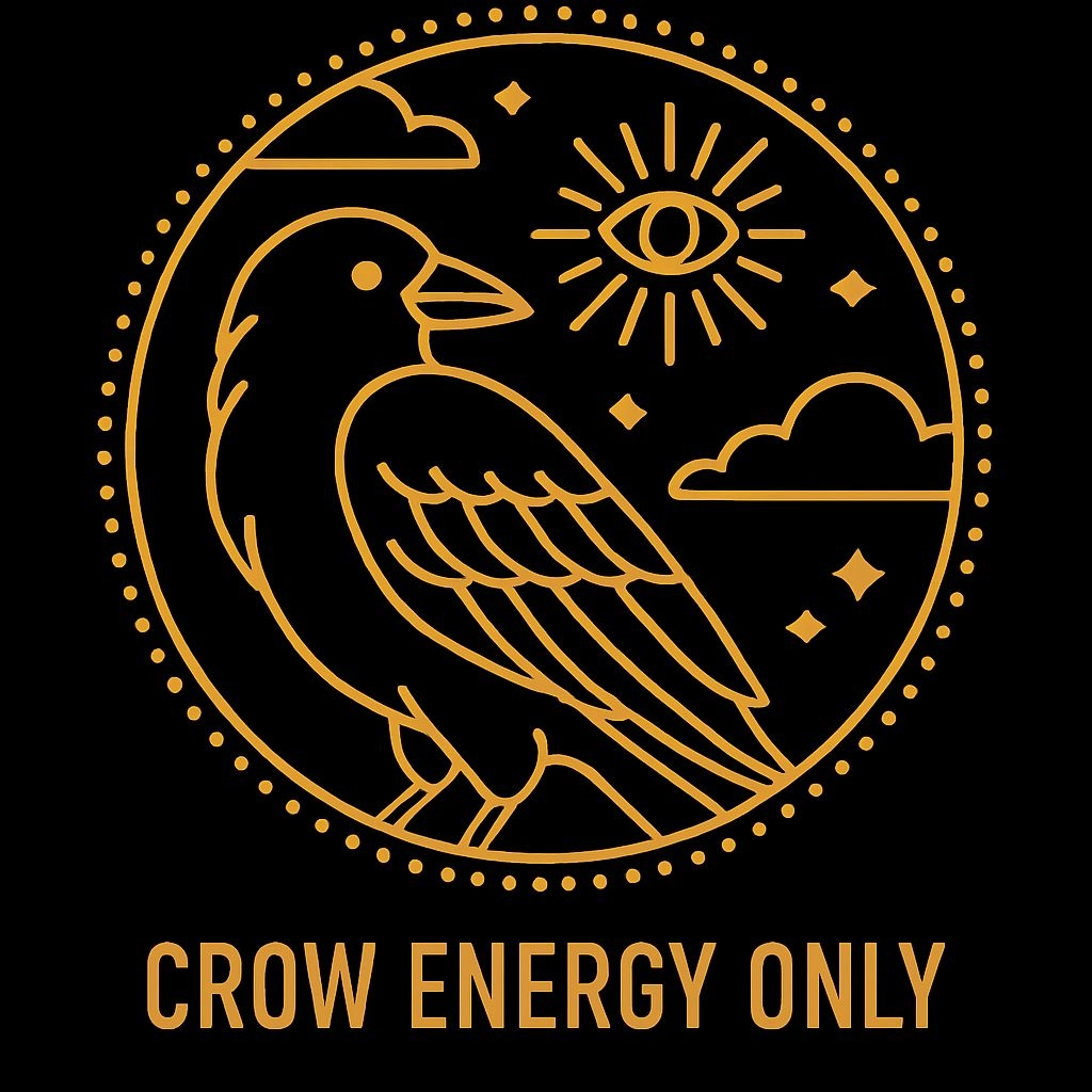 Amber Yellow Crow Energy Minimalist Graphic T-Shirt