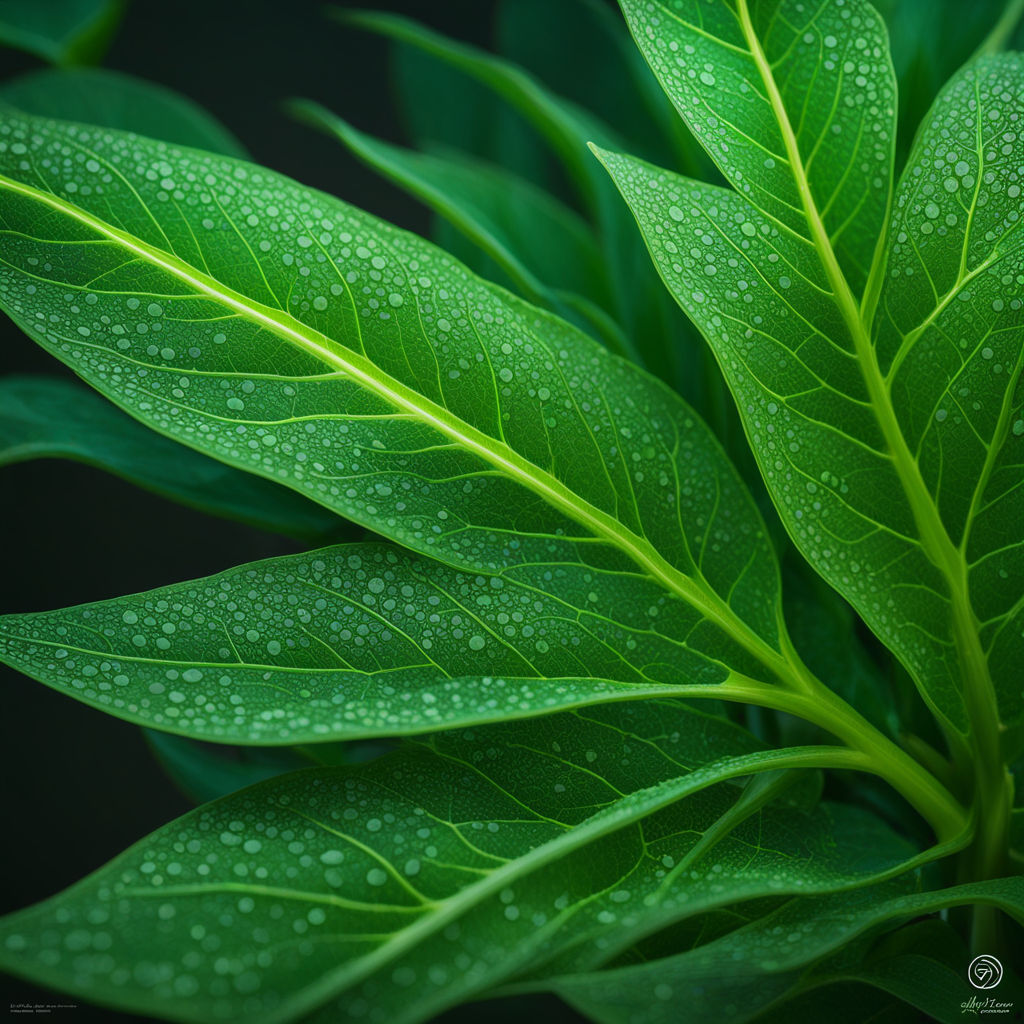 A close-up of a leafy plant showcasing its vibrant green lea... by Ade ...