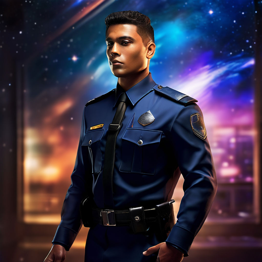 A complete uniform of a galaxy inspired of a security guard. by Bvea ...