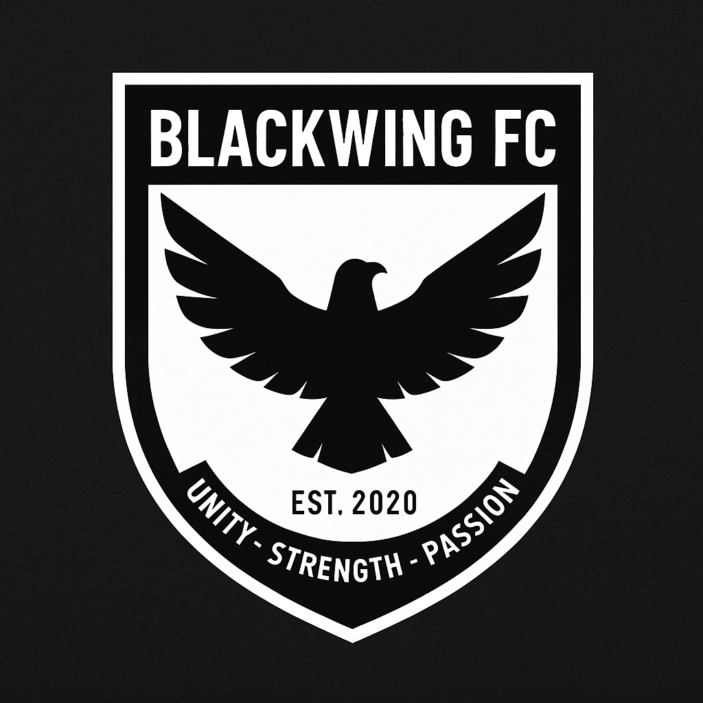 Bold Blackwing FC Eagle Emblem Design for Logo