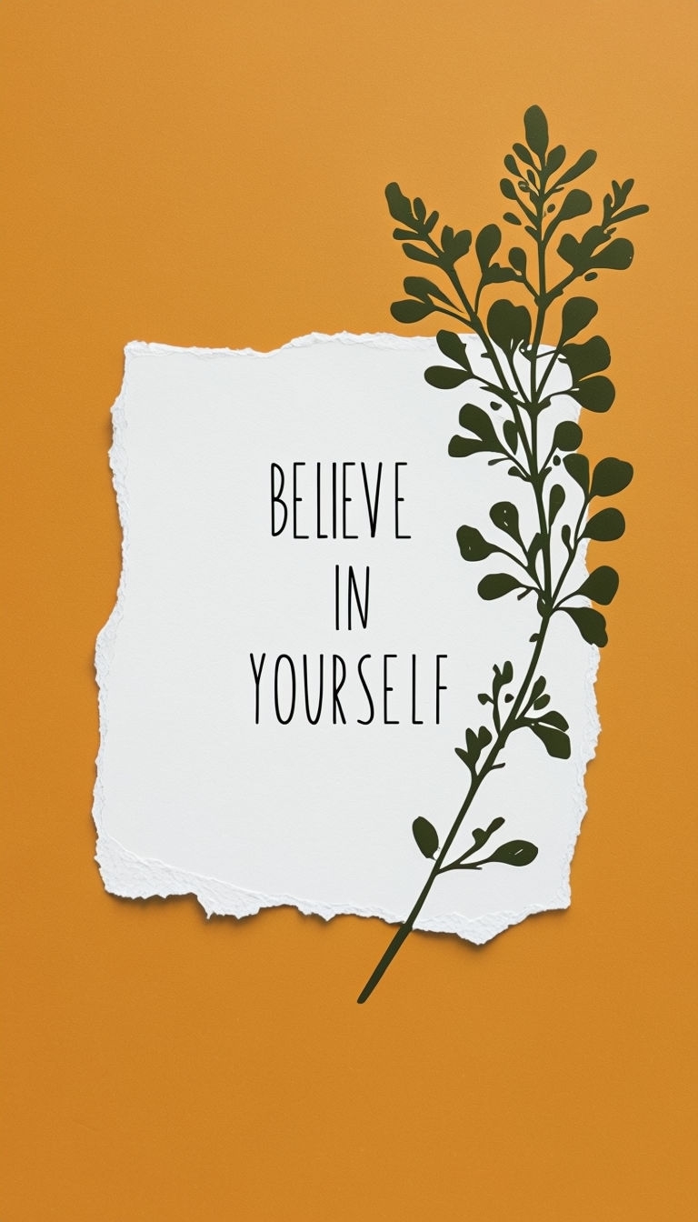 Believe in Yourself Motivational Quote Phone Case Cover