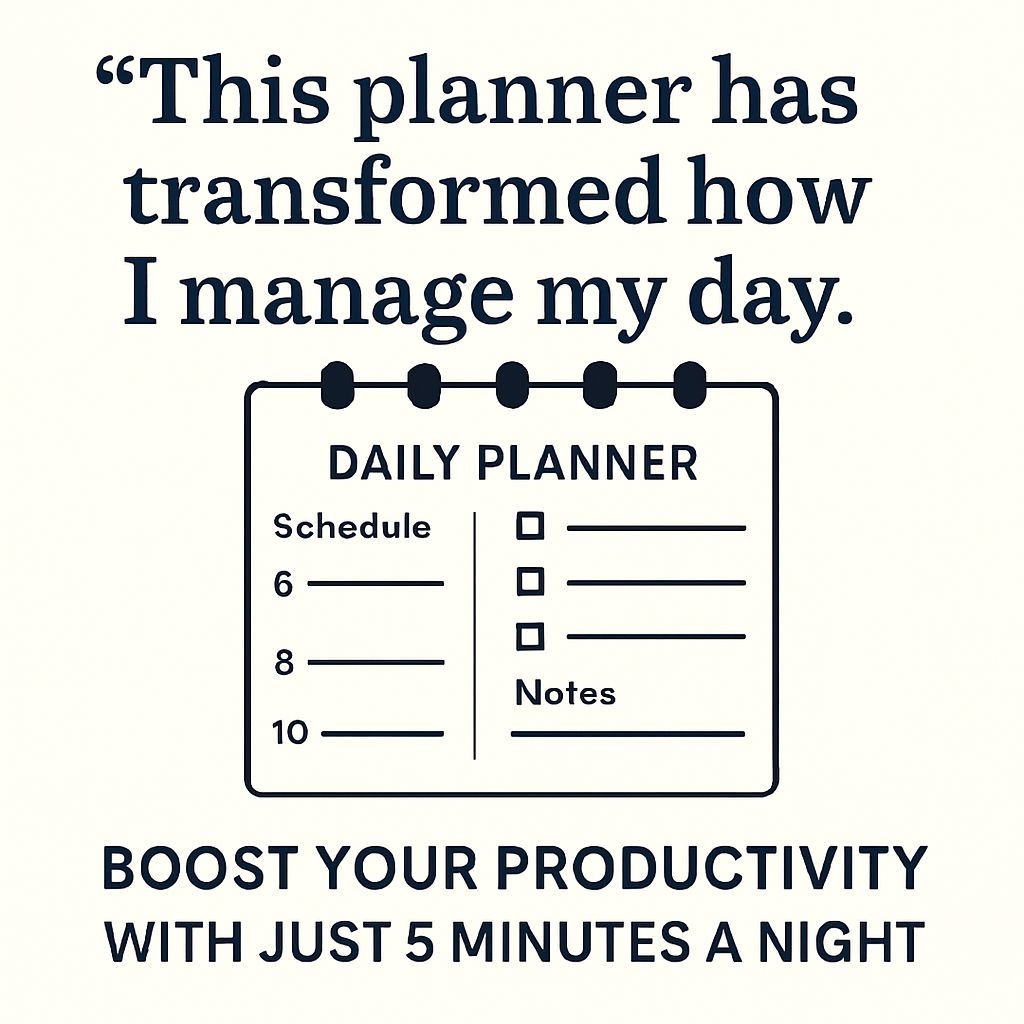 Transform Your Productivity with Our Daily Planner Poster Ads