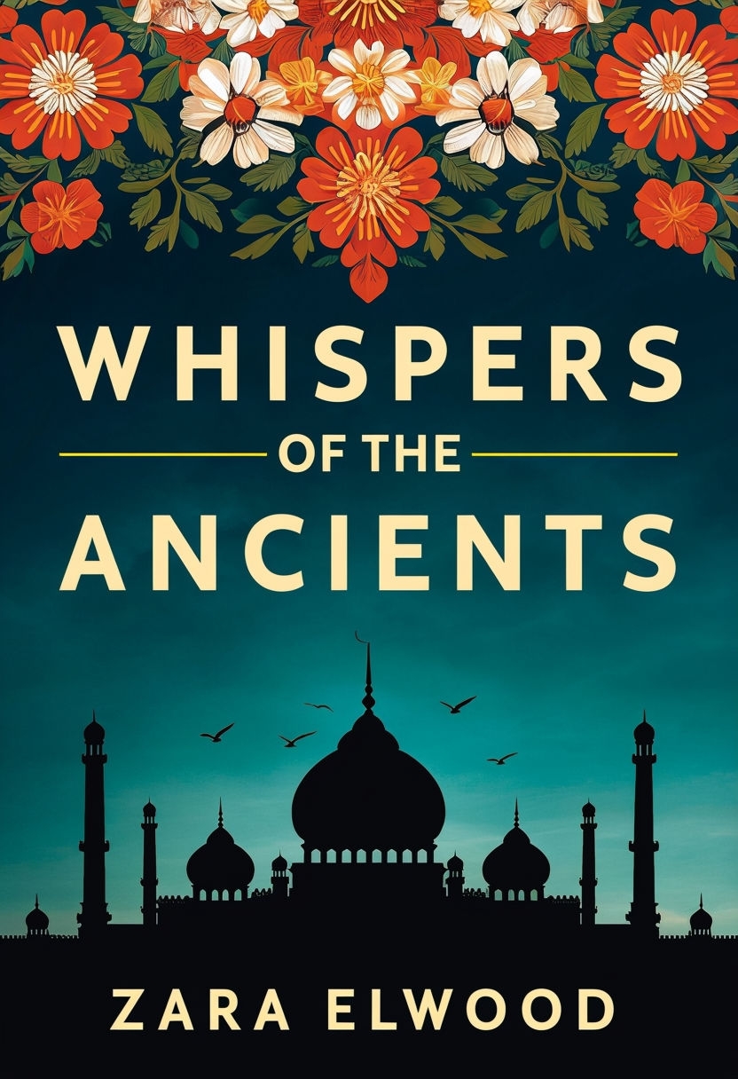 Whispers of the Ancients Elegant Book Cover Design by Zara Elwood