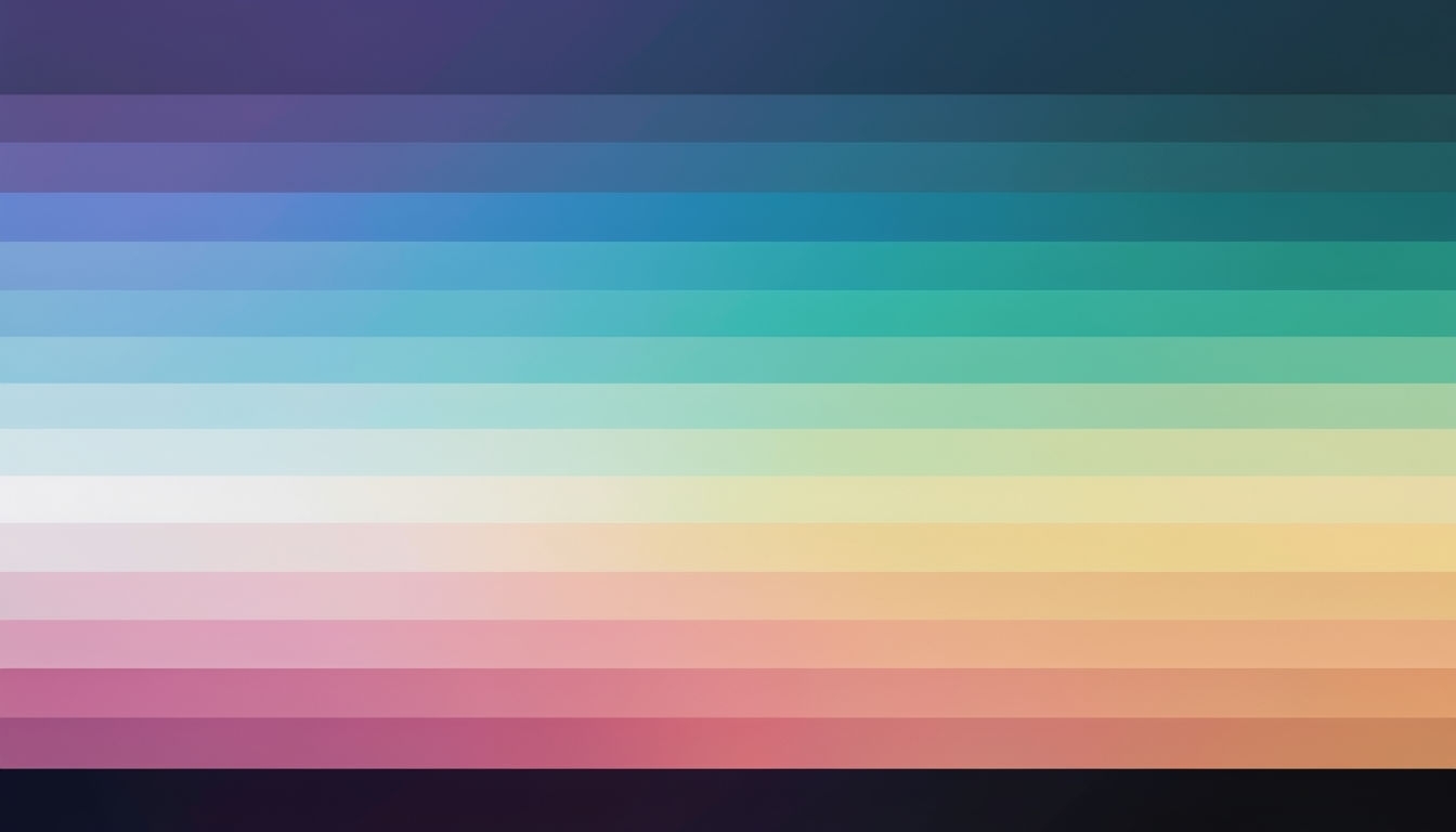 Colorful Horizontal Stripes Gradient Artwork for Virtual Backgrounds