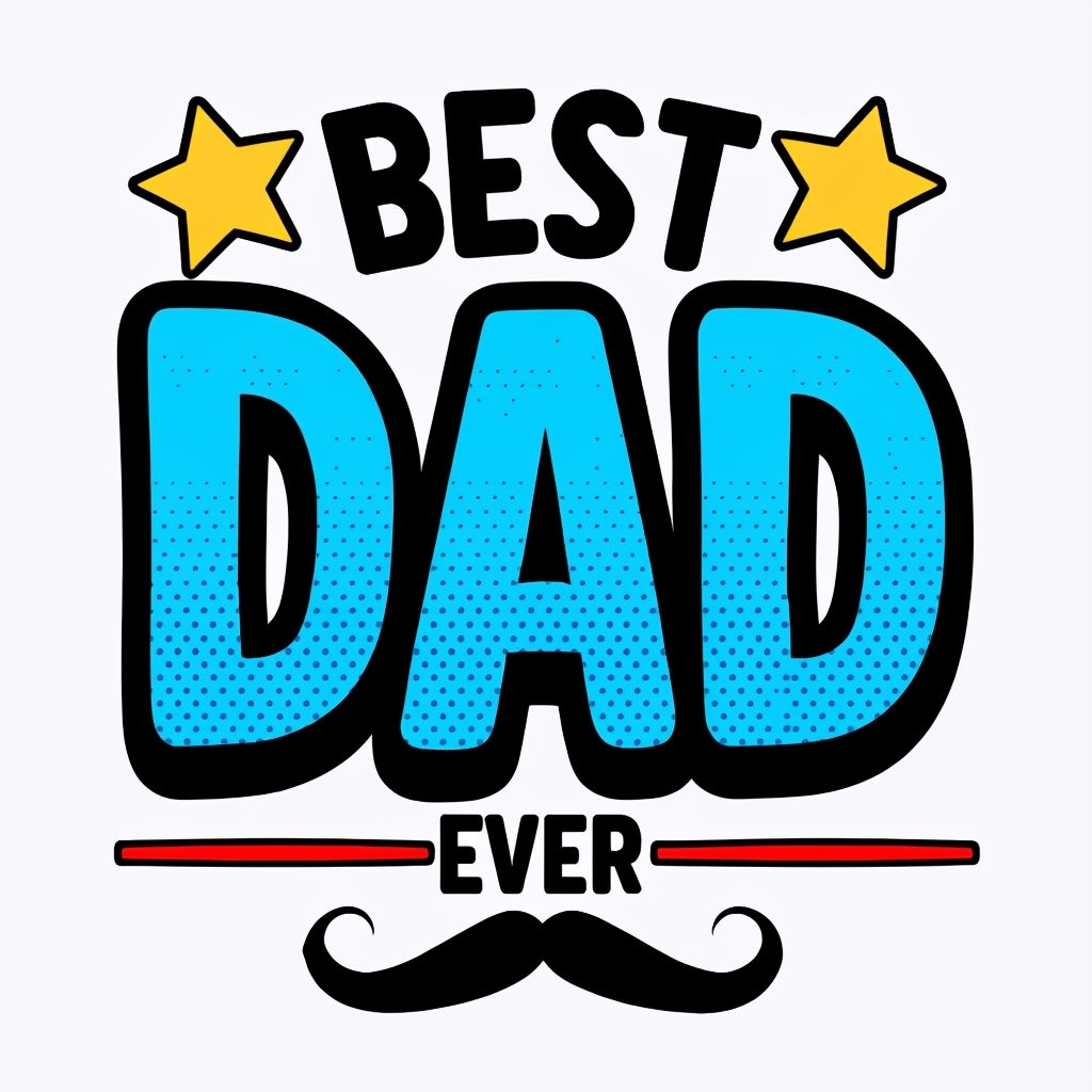 Best Dad Ever Playful Typography Design Mug