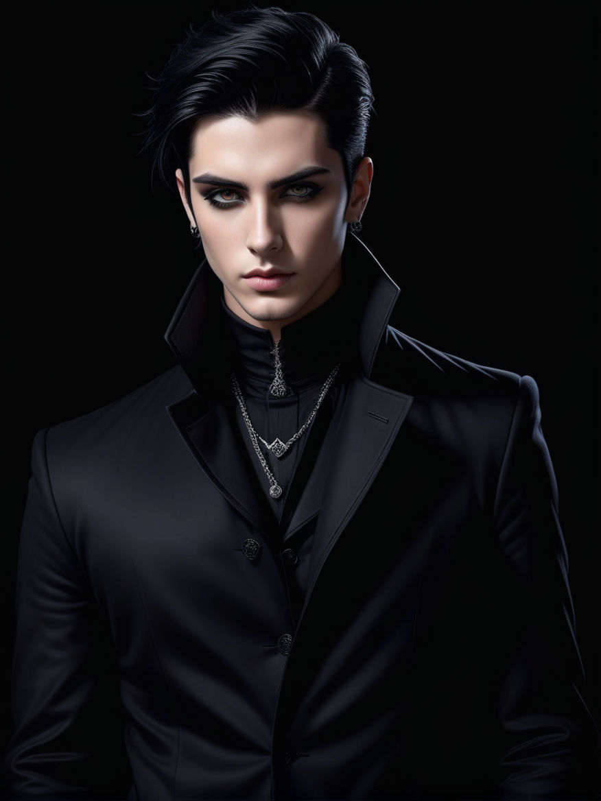 gothic handsome demon male