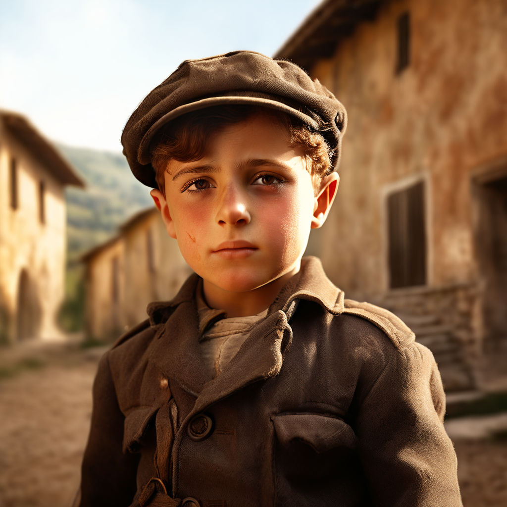 Young Benito Mussolini in Predappio as a child by Vincent Tomas ...