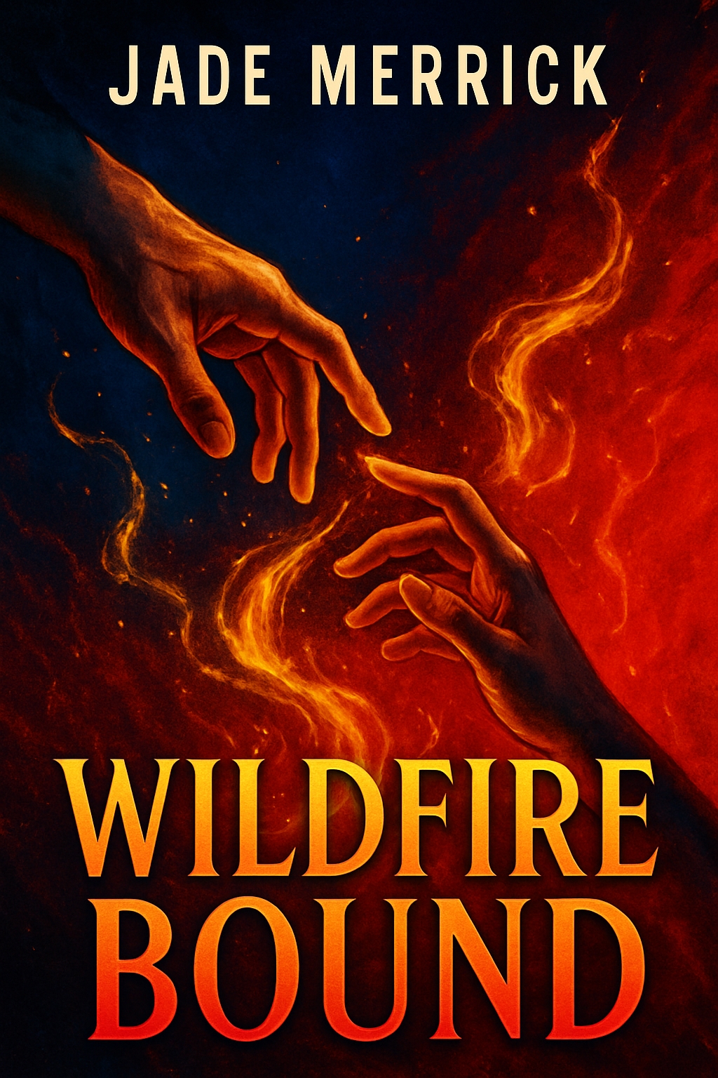Dramatic Wildfire Bound Book Cover Illustration by Jade Merrick EBook Cover