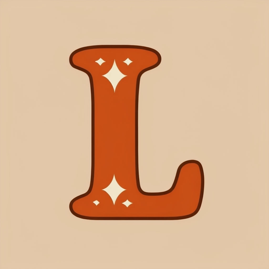 Classic Bold Letter L Logo with Geometric Shapes Monogram