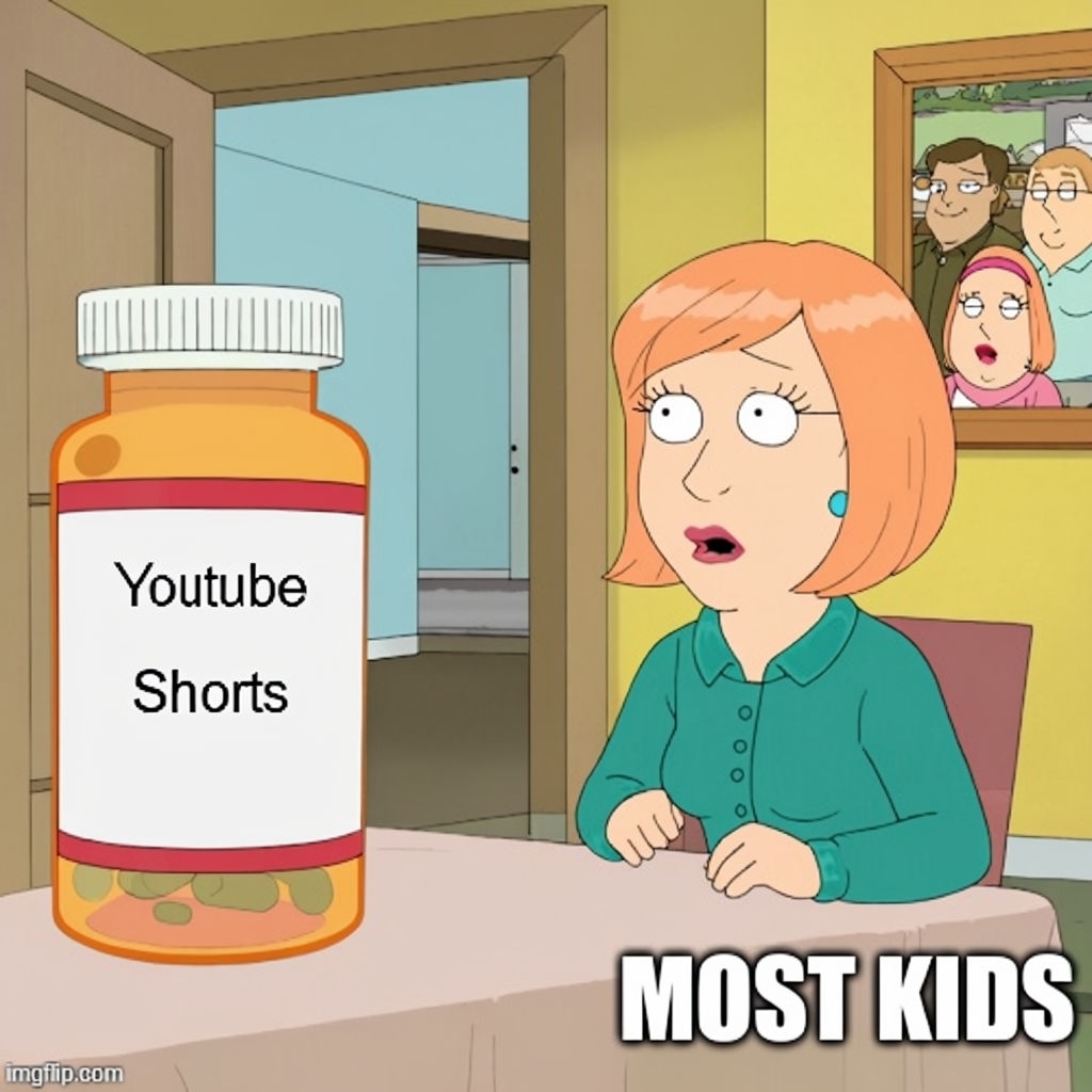 Humorous Family Guy Meme with Prescription Pill Bottle Design Meme