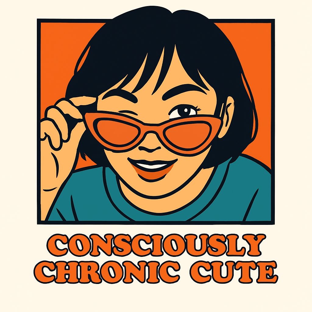 Pop Art Consciously Chronic Cute Character T-Shirt