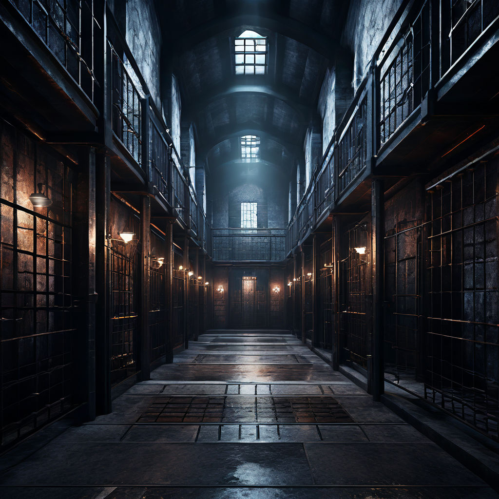 Prison cells with high ceilings by Take me To Norway - Playground