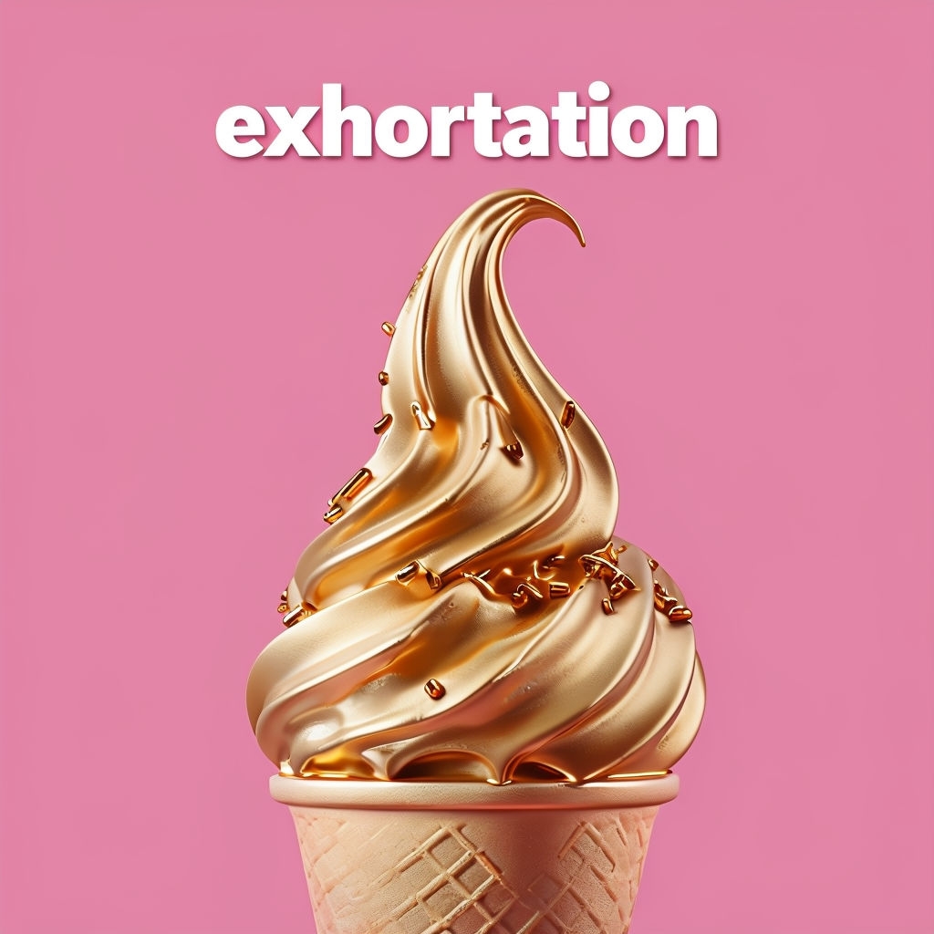 Luxurious Gold Ice Cream Sundae Minimalist Art Design Spotify Album Cover