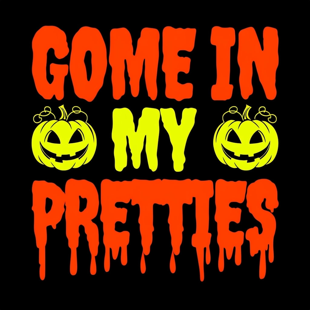 Playful Halloween Themed GOME IN MY PRETTIES T-Shirt