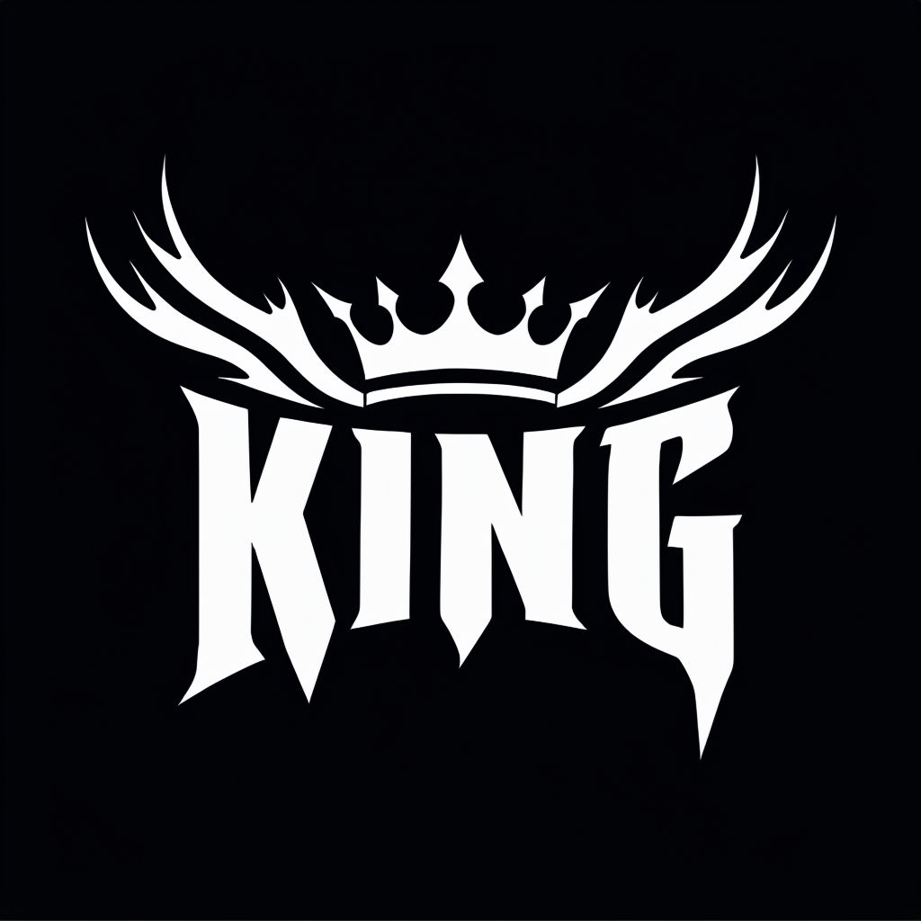 Bold Minimalist King Crown Graphic Design T-Shirt