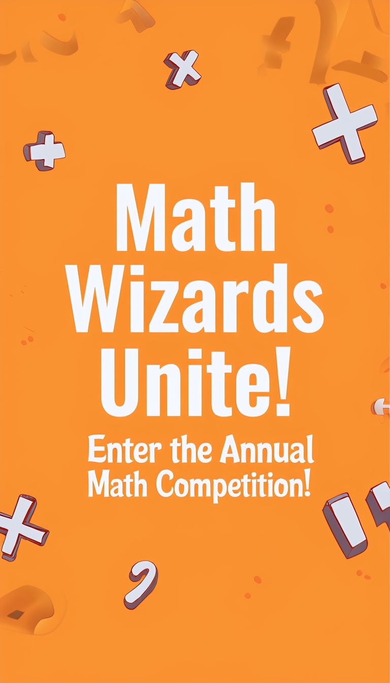 Playful Math Wizards Unite Instagram Story Design Sticker