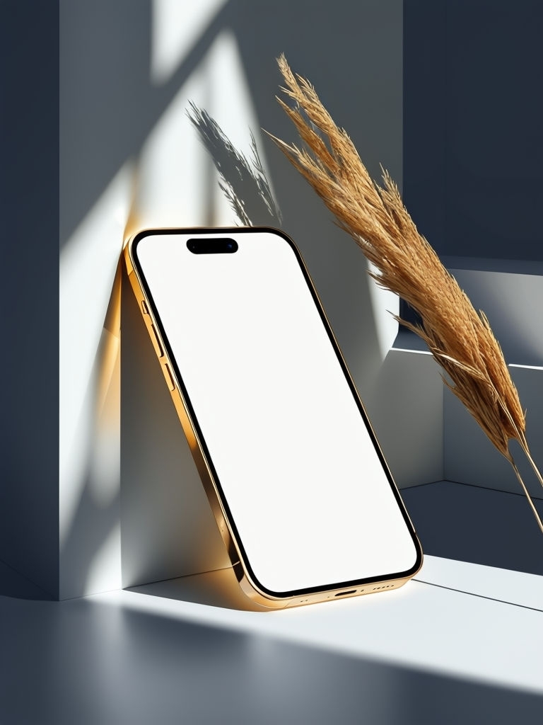Elegant Modern Smartphone Product Photography Mockup