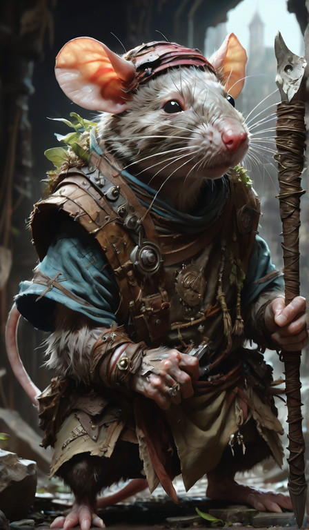 The world of Dungeons and Dragons A humanoid rat barbarian by AlDeeb ...