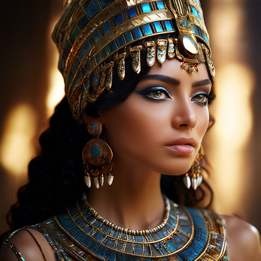 Unveil the grandeur of ancient Egypt personified by Queen Cl... by حسين ...