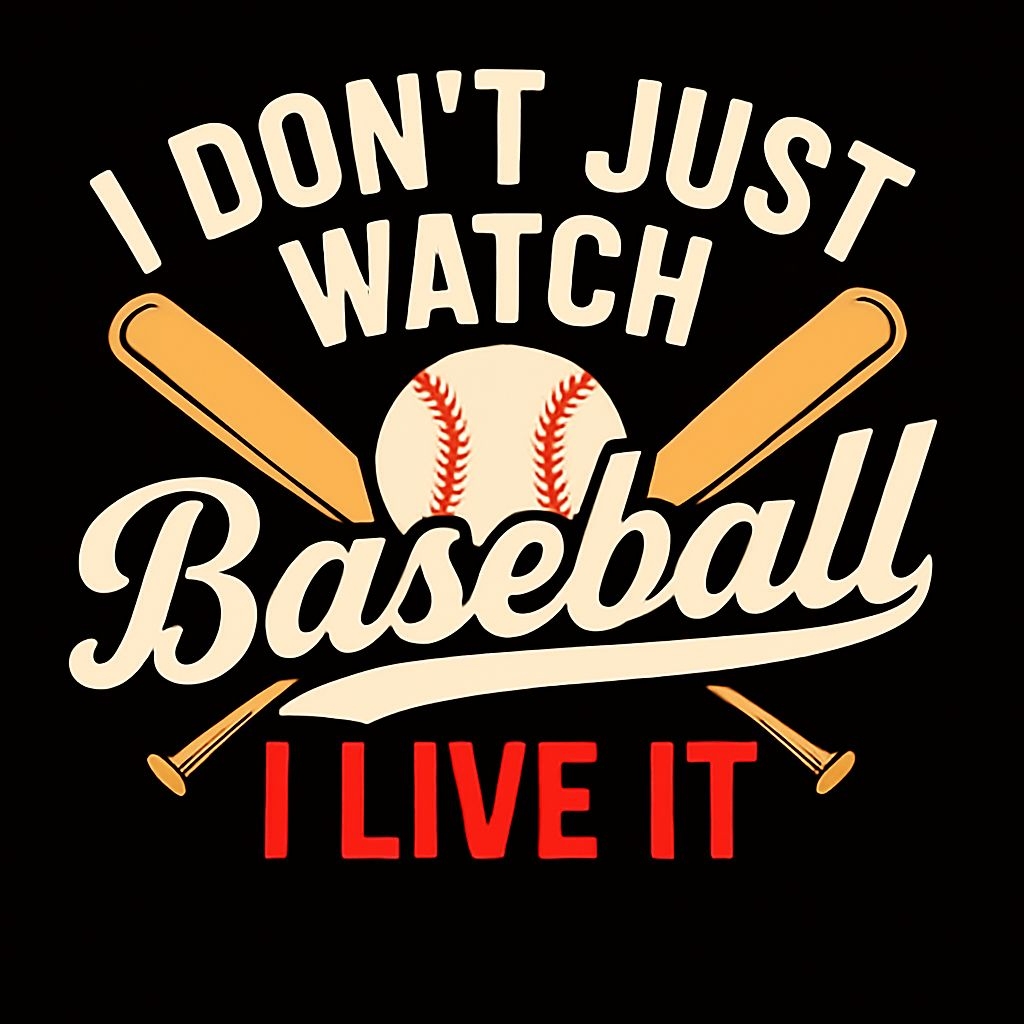 Motivational Baseball Quote with Bats and Cream Ball T-Shirt