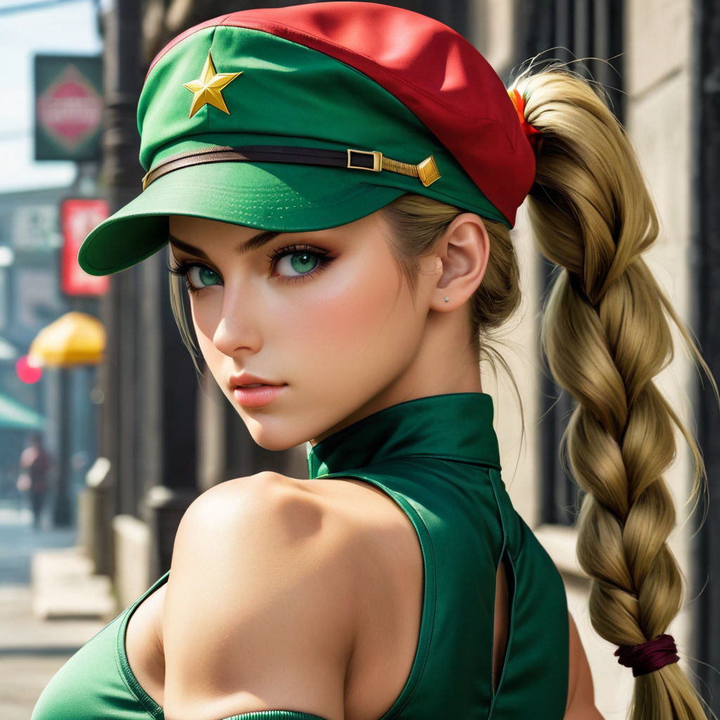 Hyper realistic super detailed sexy Cammy White