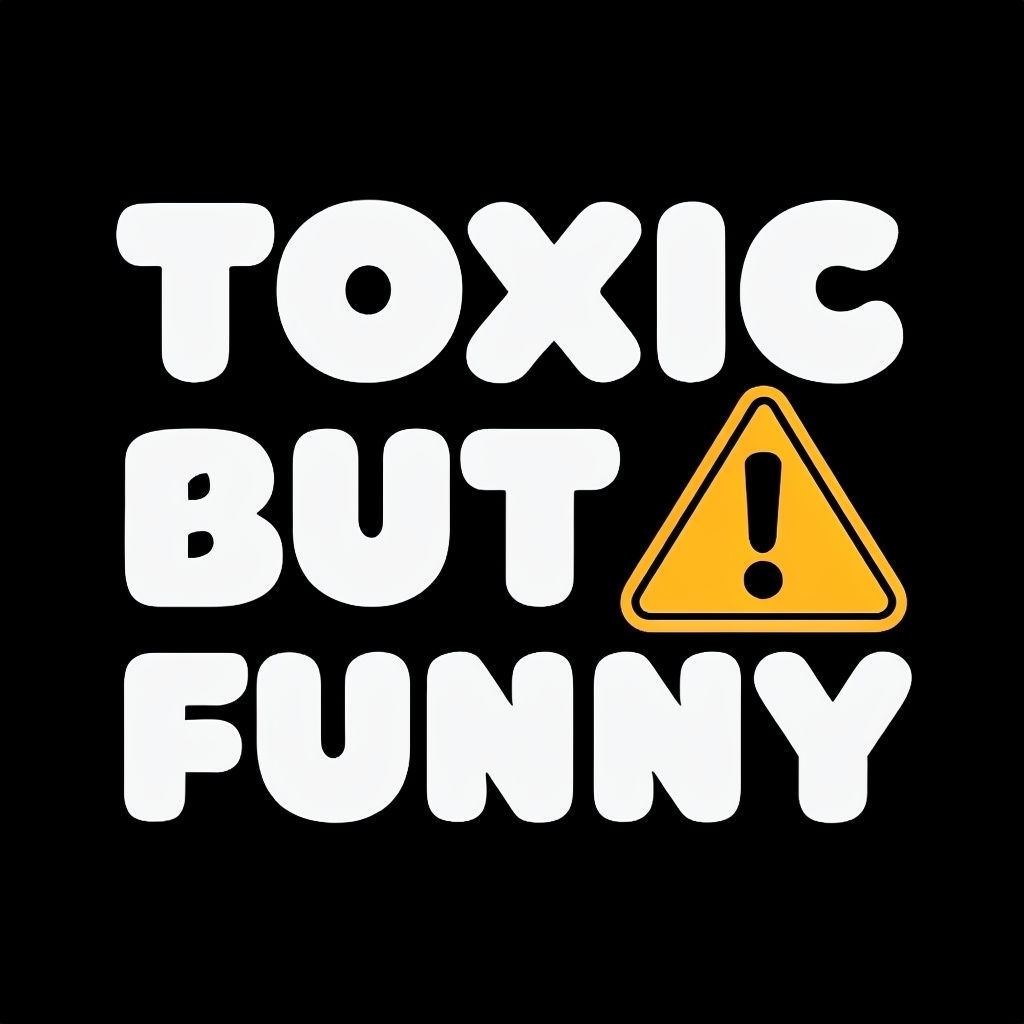 Toxic But Funny Minimalist Graphic T-Shirt