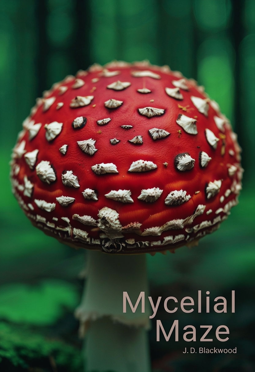 Mycelial Maze Psychological Thriller EBook Cover Design